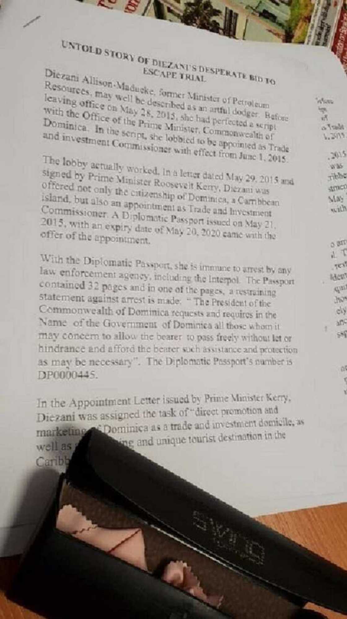 Diezani Alison Madukwe ta zama Kwamishina a kasar Dominican Republic Diezani Alison Madukwe ta zama Kwamishina a kasar Dominican Republic