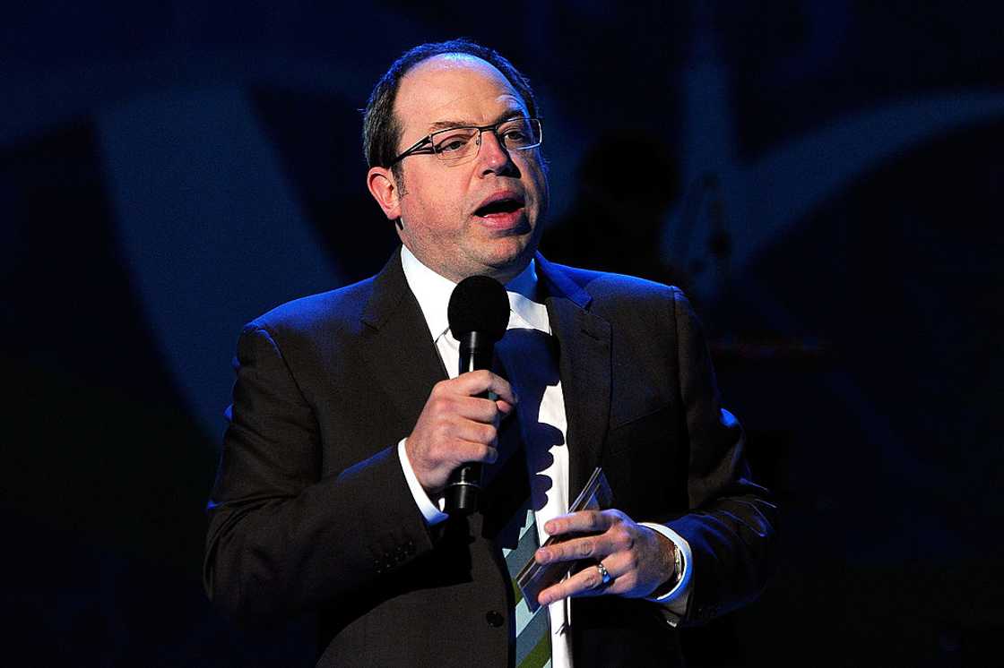 Brent Leroy performs on stage