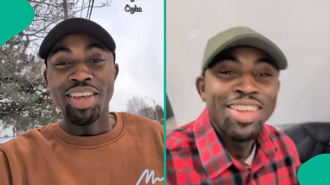Man easily renews his Nigerian passport in Canada. Man easily renews his Nigerian passport in Canada.