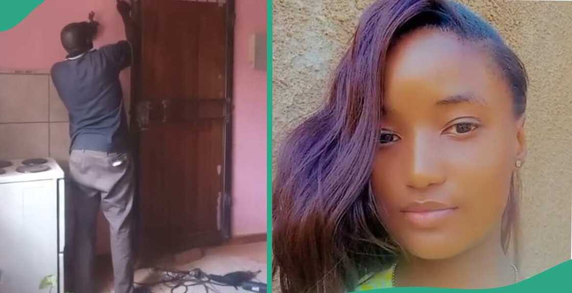 Man adds 3 metal protectors to main door to stop daughter from sneaking out of the house Man adds 3 metal protectors to main door to stop daughter from sneaking out of the house