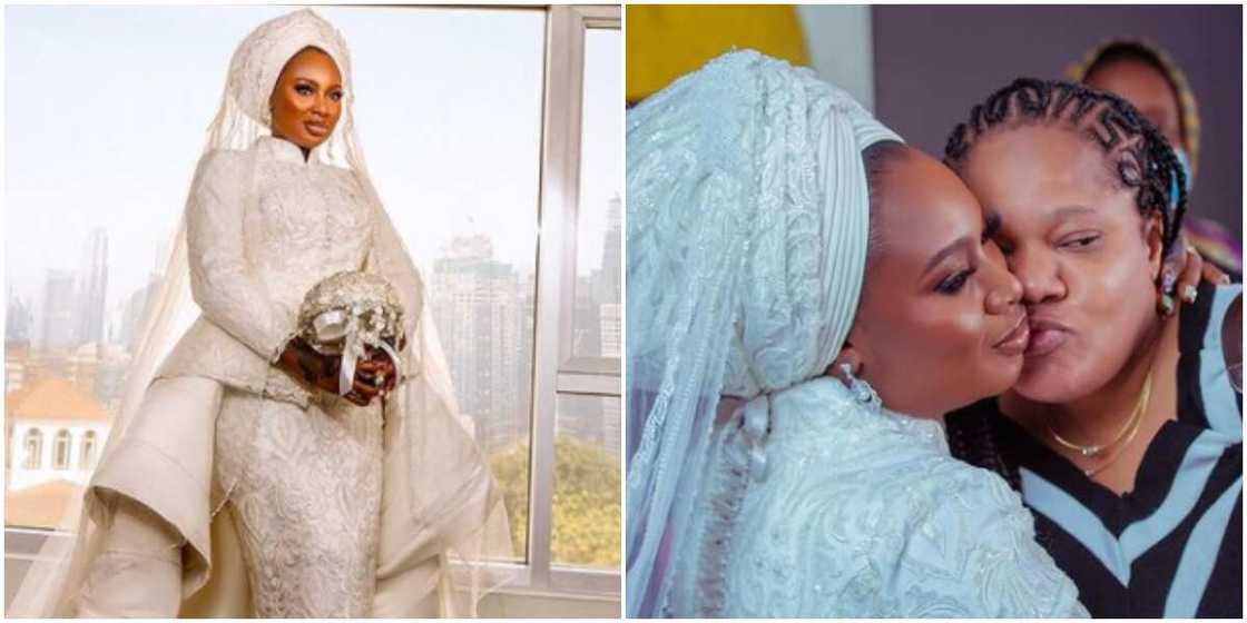 Mo Bimpe in her Nikkah outfit Mo Bimpe in her Nikkah outfit