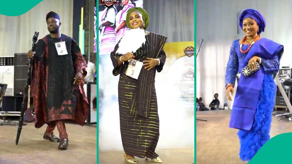 Parents catwalk on stage as school organises fashion show for them. Parents catwalk on stage as school organises fashion show for them.