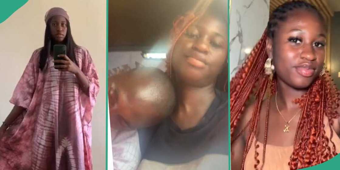Nigerian lady, shoulder, bus Nigerian lady, shoulder, bus