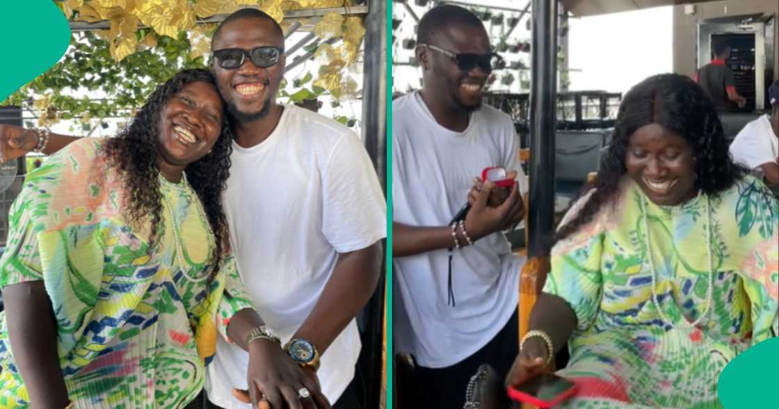 Nigerian Man Proposes To His Girlfriend With Beautiful Cake, She Happily Accepts Nigerian Man Proposes To His Girlfriend With Beautiful Cake, She Happily Accepts