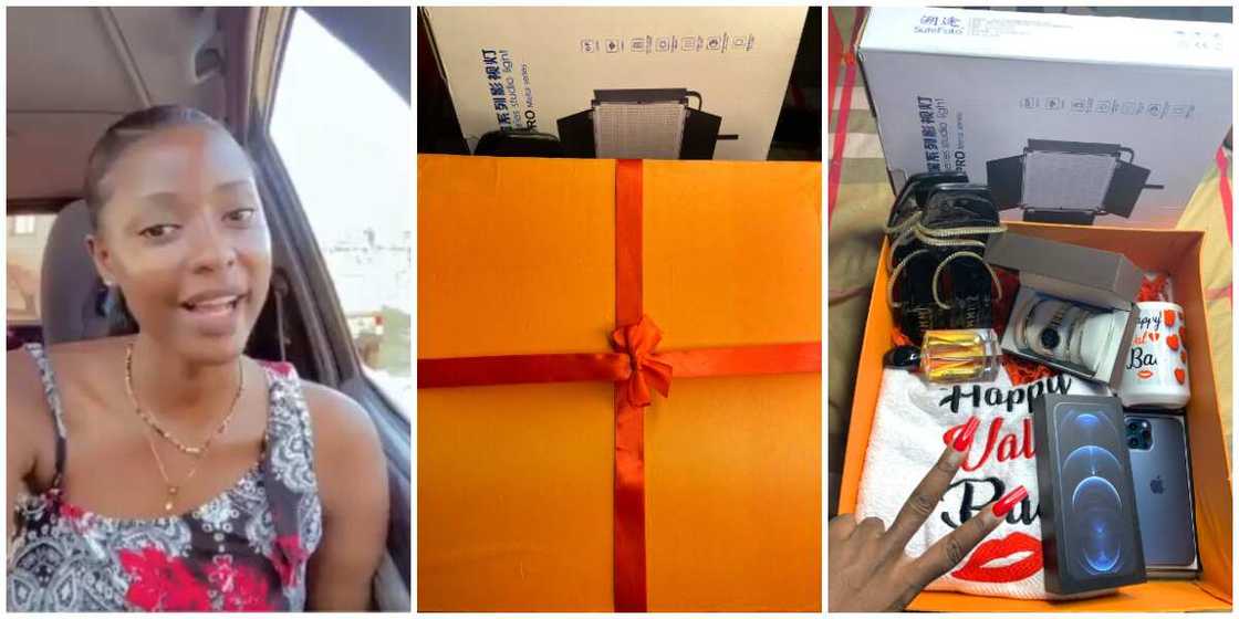 Where una dey see this money? Nigerians react as lady spoils herself with N390k gifts for Val,share photos Where una dey see this money? Nigerians react as lady spoils herself with N390k gifts for Val,share photos