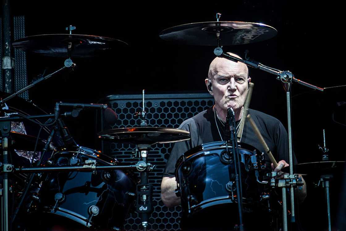 Chris Slade at a concert in Prague, Czech Republic