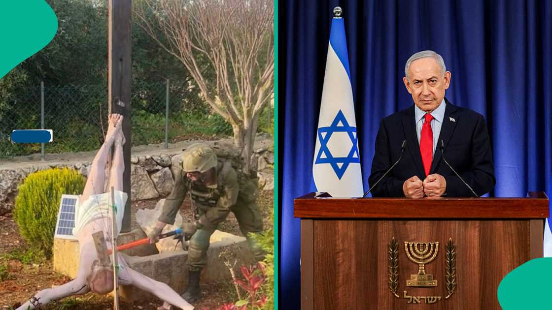 Christian symbol destroyed as global outrage grows over IDF soldier’s actions during operations in Lebanon. Christian symbol destroyed as global outrage grows over IDF soldier’s actions during operations in Lebanon.