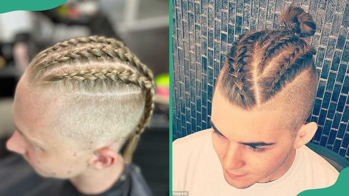 Cornrow Vikings braids ideas.
