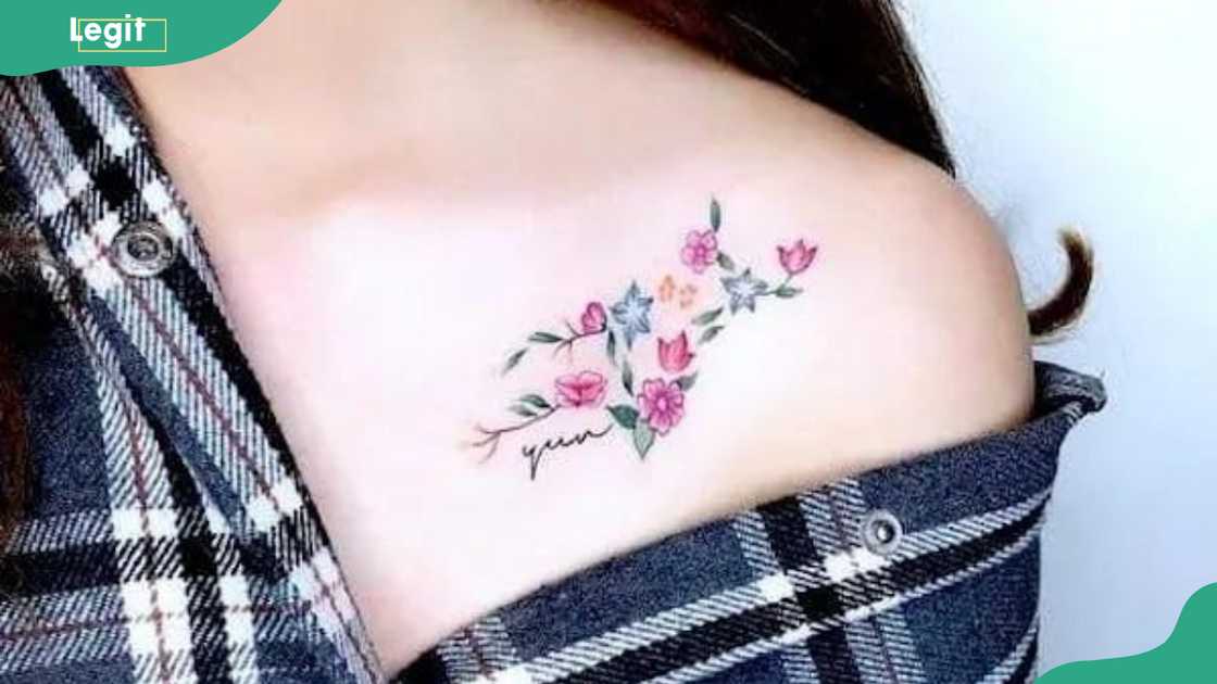 Floral Virgo ink