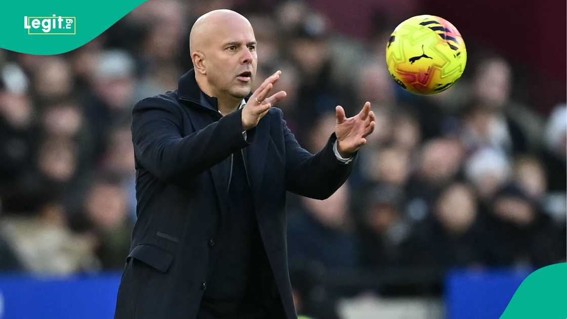 Arne Slot, Liverpool, West Ham, London Stadium, London, England, Premier League.