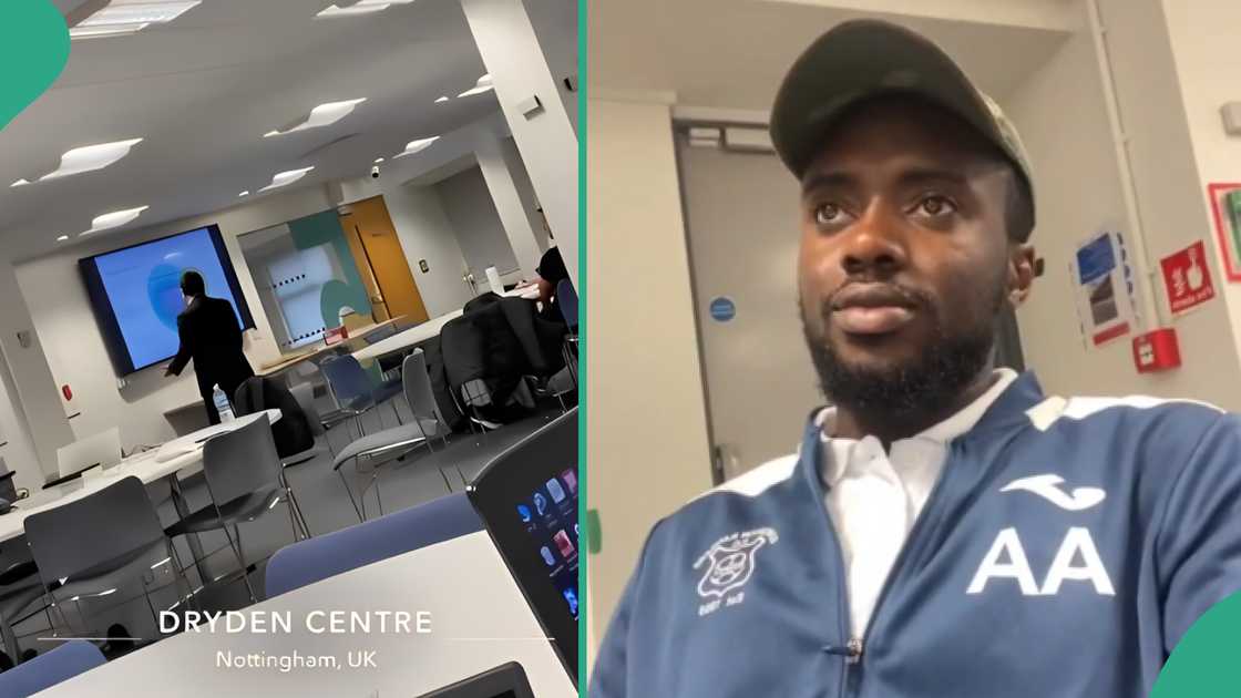 Reactions as man in UK cries out over not understanding his Indian lecturer in class