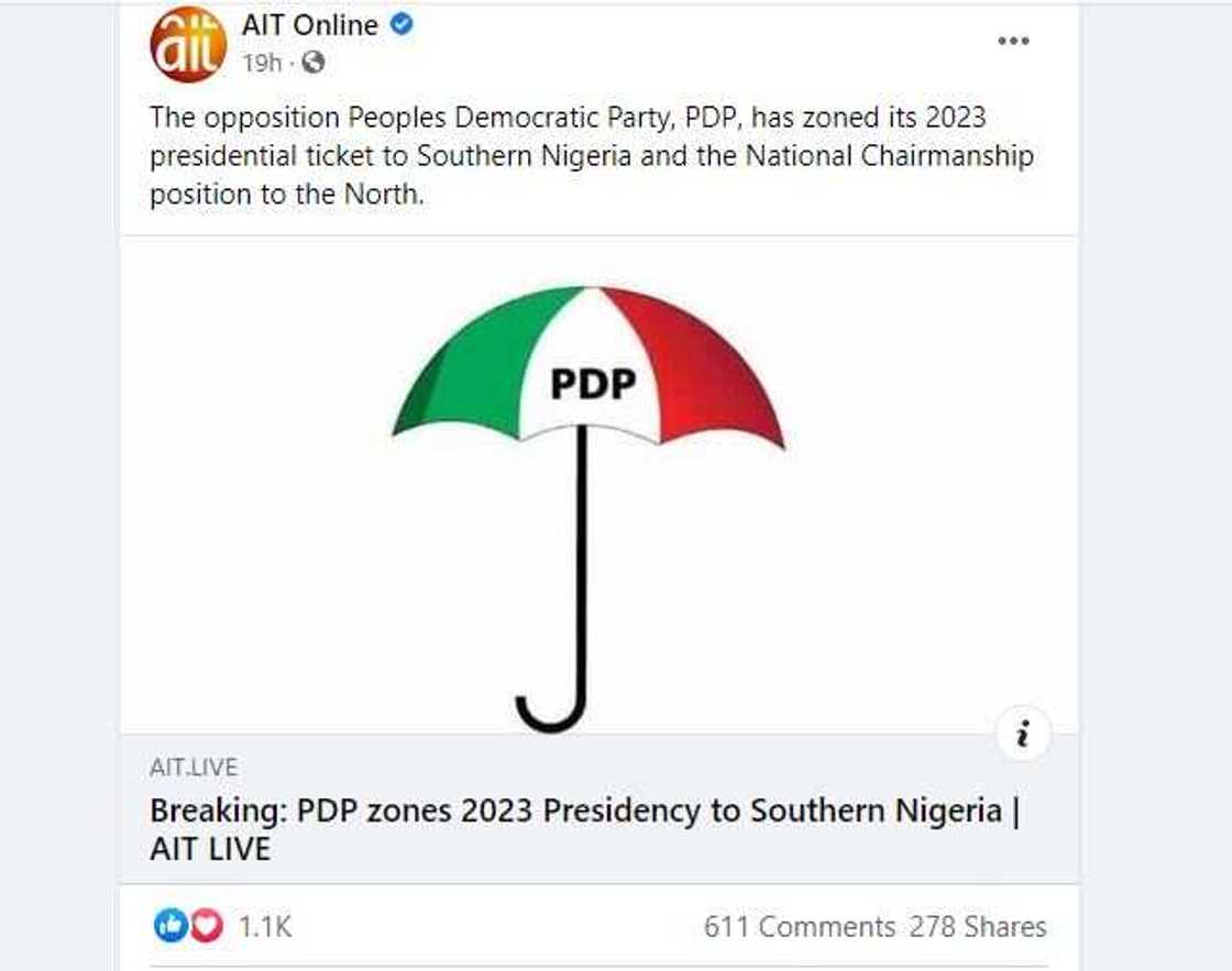 PDP Has Not Zoned 2023 Presidency to Southern Nigeria PDP Has Not Zoned 2023 Presidency to Southern Nigeria