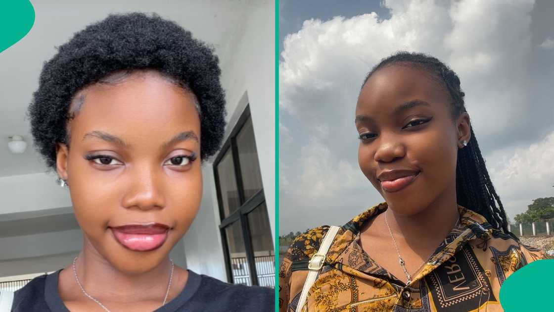 The lady says her father commented on her video post. The lady says her father commented on her video post.