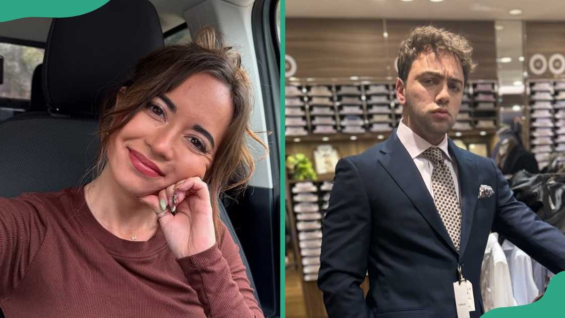 Maya Higa in a car. Mizkif at a store Maya Higa in a car. Mizkif at a store