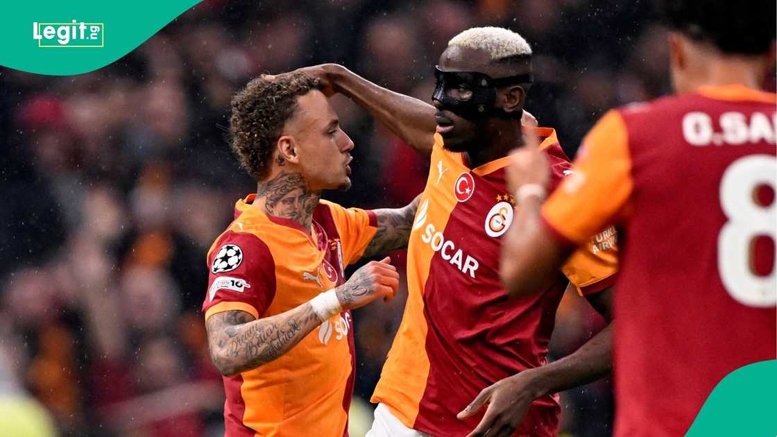 Noa Lang, Victor Osimhen, 2025/26 UEFA Champions League, Galatasaray, Juventus, Istanbul, Turkey. Noa Lang, Victor Osimhen, 2025/26 UEFA Champions League, Galatasaray, Juventus, Istanbul, Turkey.