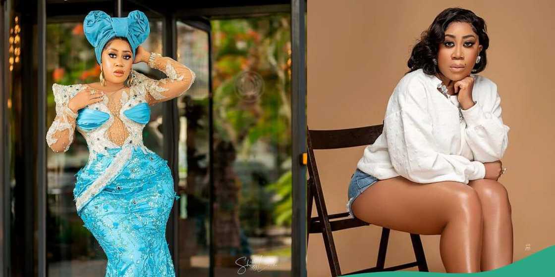 Moyo Lawal on beautiful lace outfit Moyo Lawal on beautiful lace outfit