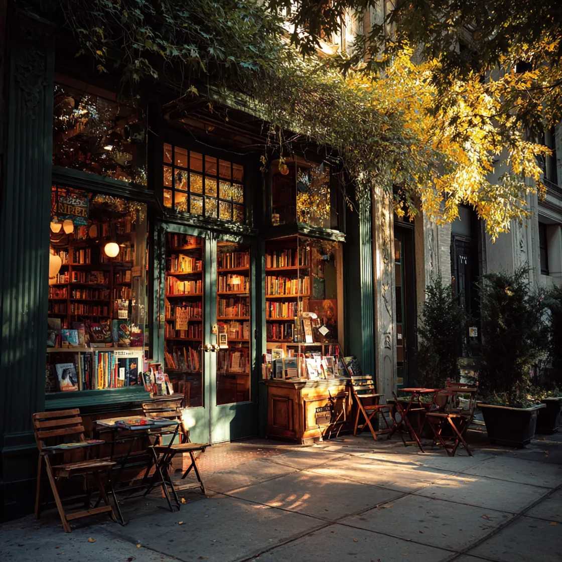 The exterior of a bookstore The exterior of a bookstore
