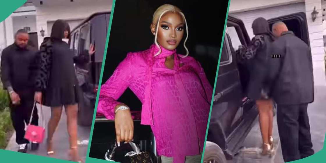 BBNaija star Chomzy struggling to walk in heels BBNaija star Chomzy struggling to walk in heels