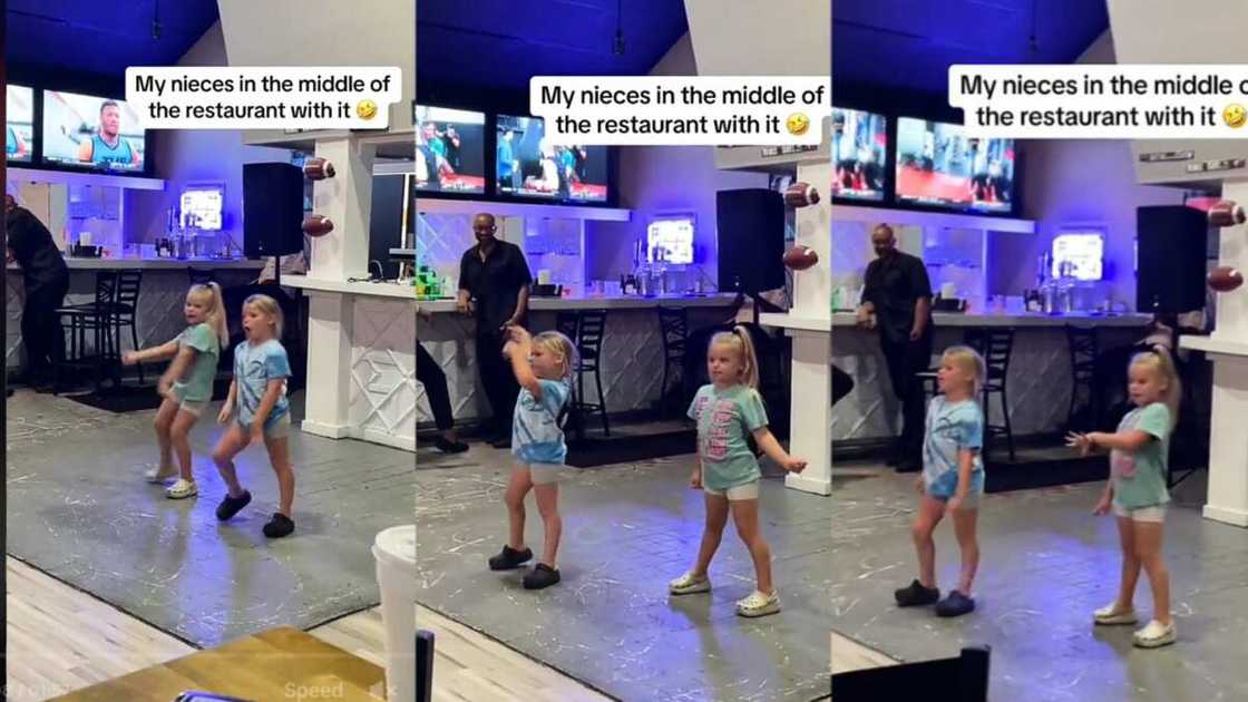 Little girls dance brilliantly Little girls dance brilliantly