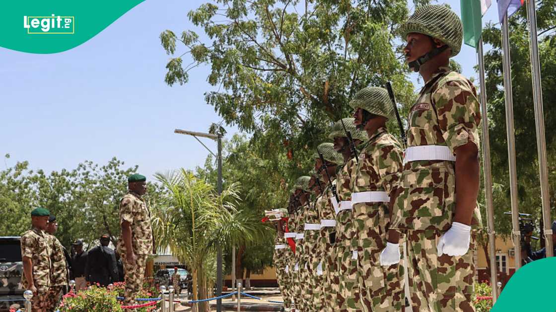 Nigerian Army ensures troops deploy with helmets, bulletproof vests, and mission‑specific equipment. Nigerian Army ensures troops deploy with helmets, bulletproof vests, and mission‑specific equipment.