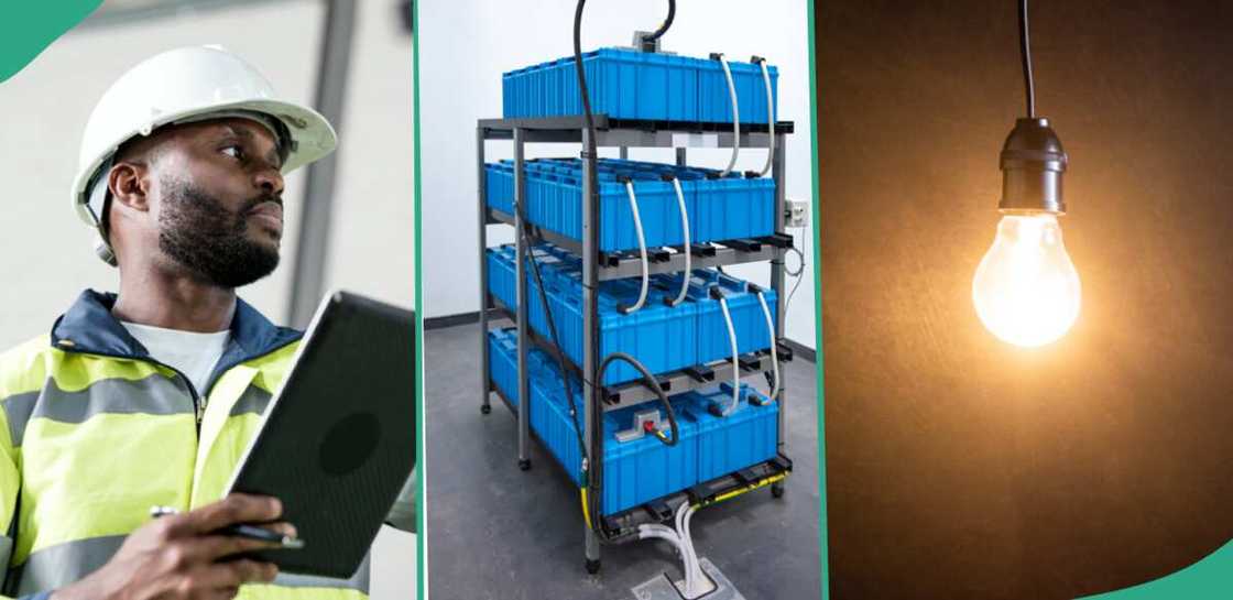 Nigerian man installs solar system for electricity. Nigerian man installs solar system for electricity.