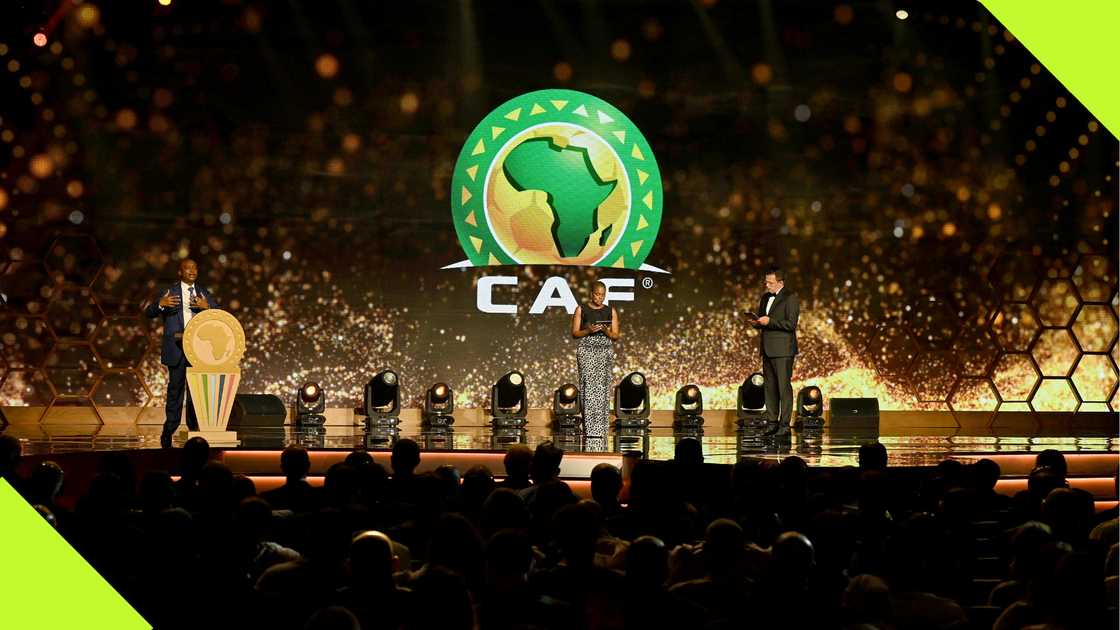 The CAF Award ceremony stage during the 2023 event The CAF Award ceremony stage during the 2023 event
