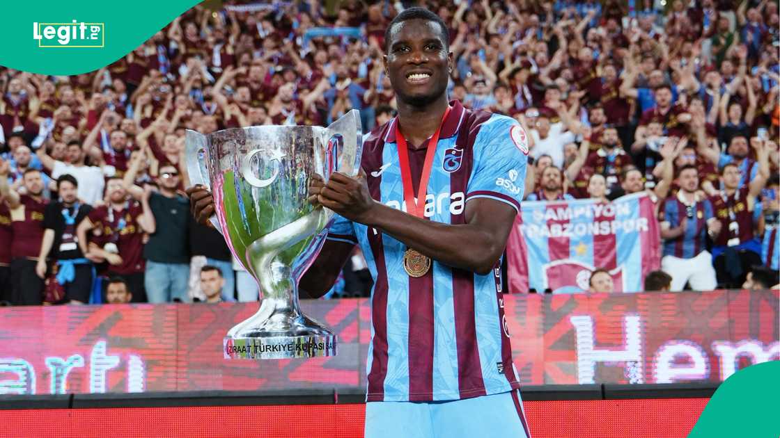 Paul Onuachu lifting the Turkish Cup trophy. Photo by Paul Onuachu Paul Onuachu lifting the Turkish Cup trophy. Photo by Paul Onuachu