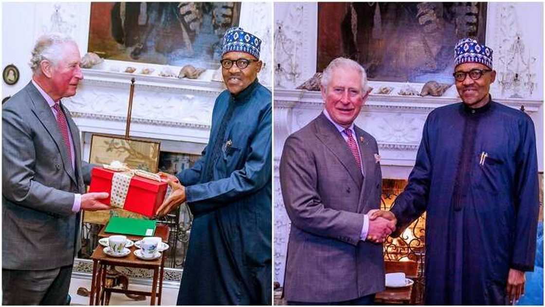 Ziyarar Landan: Shugaba Buhari ya gana da babban Dan Sarauniyar Ingila, yarima Charles Ziyarar Landan: Shugaba Buhari ya gana da babban Dan Sarauniyar Ingila, yarima Charles