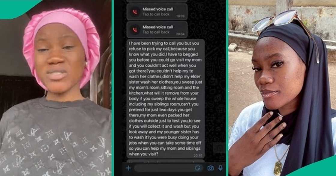 Man tackles girlfriend for refusing to wash his family members' clothes after visiting. Man tackles girlfriend for refusing to wash his family members' clothes after visiting.