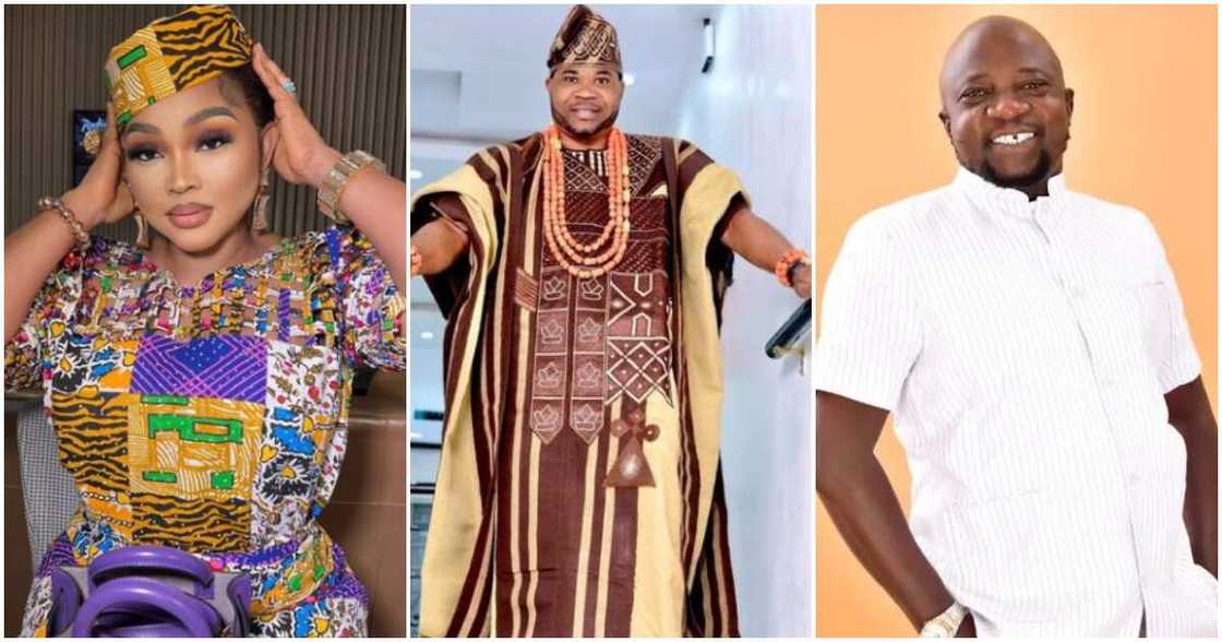 Nollywood's Mercy Aigbe, late Murphy Afolabi and Sanyeri Nollywood's Mercy Aigbe, late Murphy Afolabi and Sanyeri