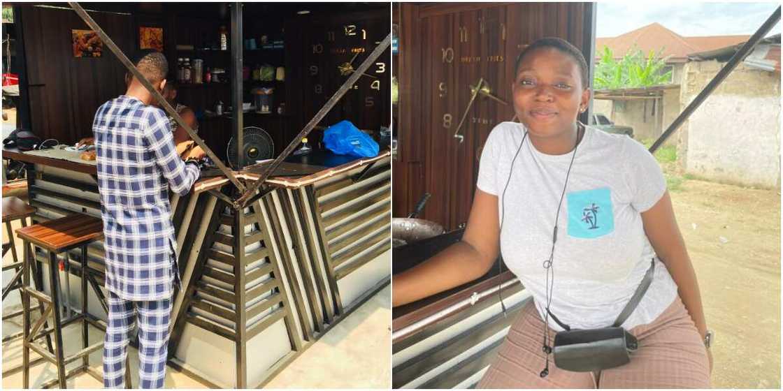 This is Awesome: Massive Reactions as Nigerian Lady Opens Food Kiosk and Asks Social Media Users for Patronage