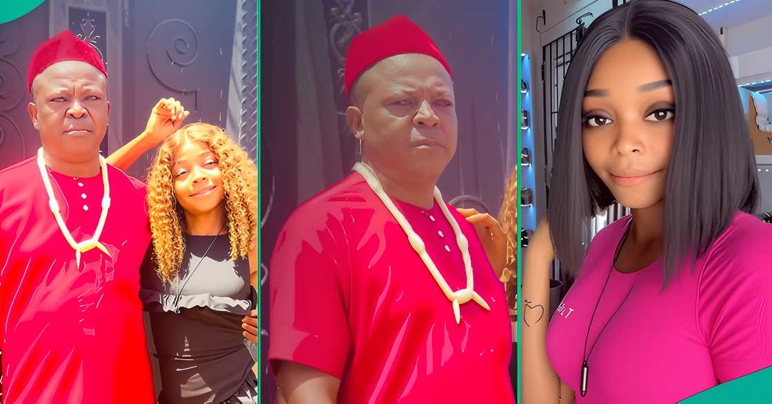 A Nigerian lady celebrates as her father remarries after she lost her mum. A Nigerian lady celebrates as her father remarries after she lost her mum.