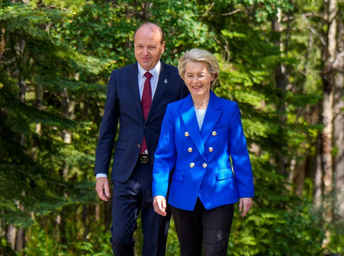 European Commission President Ursula von der Leyen and her husband Heiko arrive at the Group of Seven (G7) Summit European Commission President Ursula von der Leyen and her husband Heiko arrive at the Group of Seven (G7) Summit