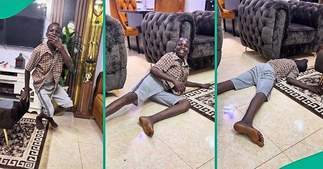 Lady gifts brother a phone Lady gifts brother a phone