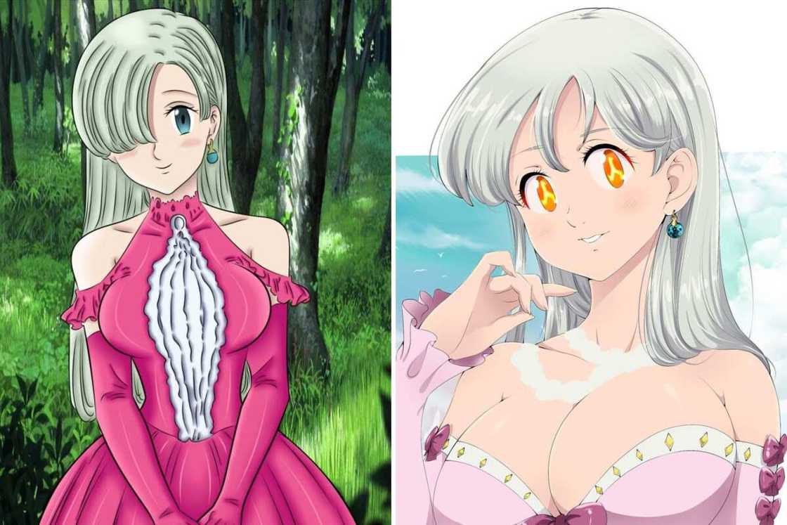 White haired anime characters female