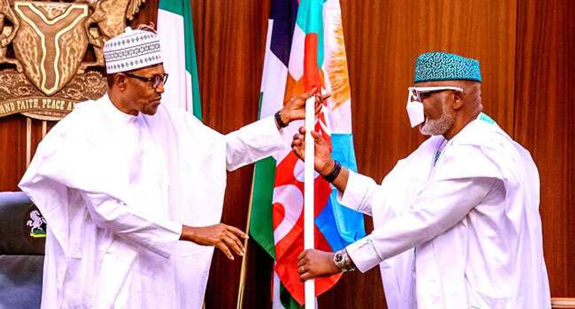 Buhari & Rotimi Akeredolu Buhari & Rotimi Akeredolu