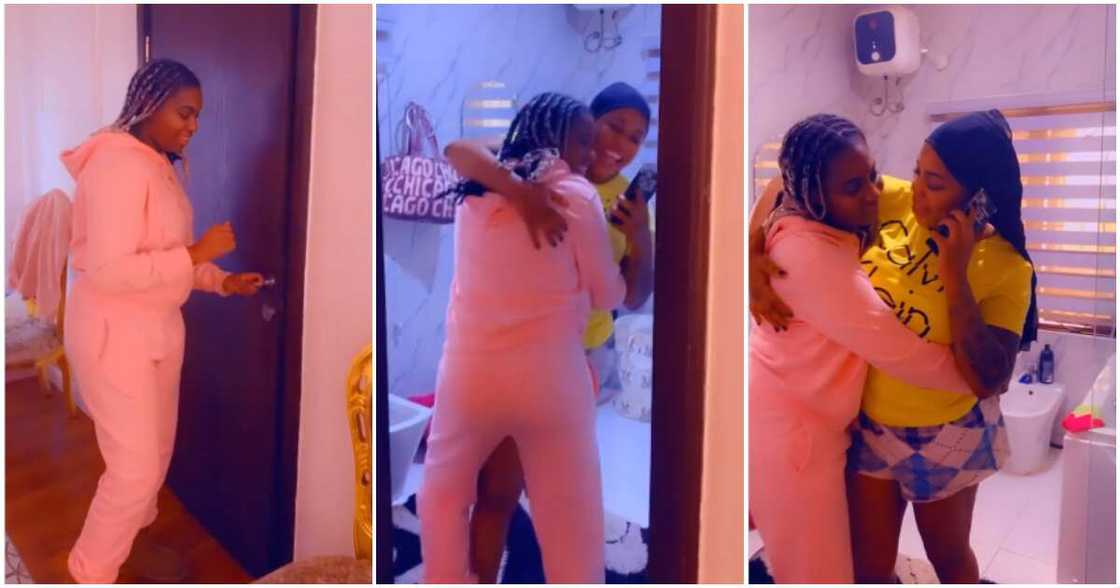 Toyin Lawani and daughter Tiannah reunite Toyin Lawani and daughter Tiannah reunite