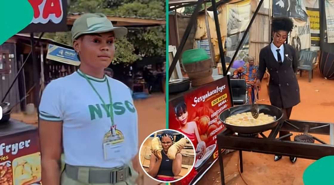 Young lady goes viral after graduating from school with akara business support Young lady goes viral after graduating from school with akara business support