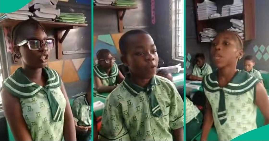 Nigerian students seen speaking with British accent Nigerian students seen speaking with British accent