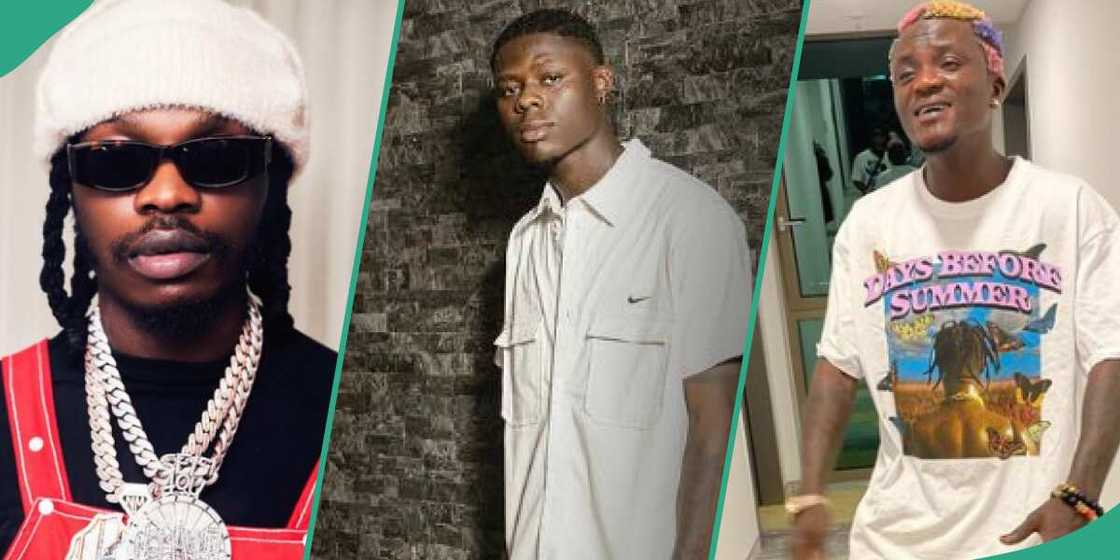 Nigerian singers Naira Marley, Portable and late Mohbad Nigerian singers Naira Marley, Portable and late Mohbad