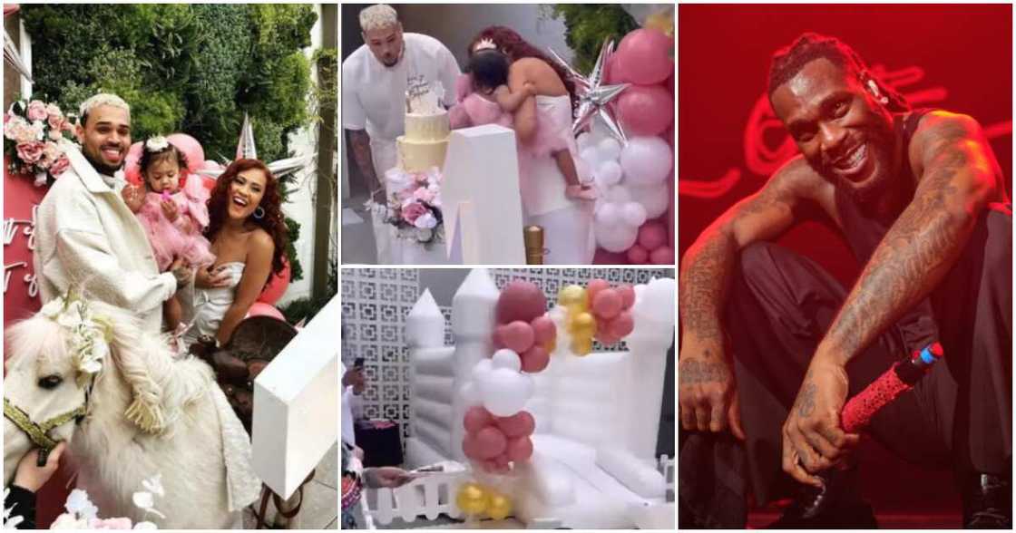 Burna Boy's song plays at Chris Brown's daughter's birthday party. Burna Boy's song plays at Chris Brown's daughter's birthday party.