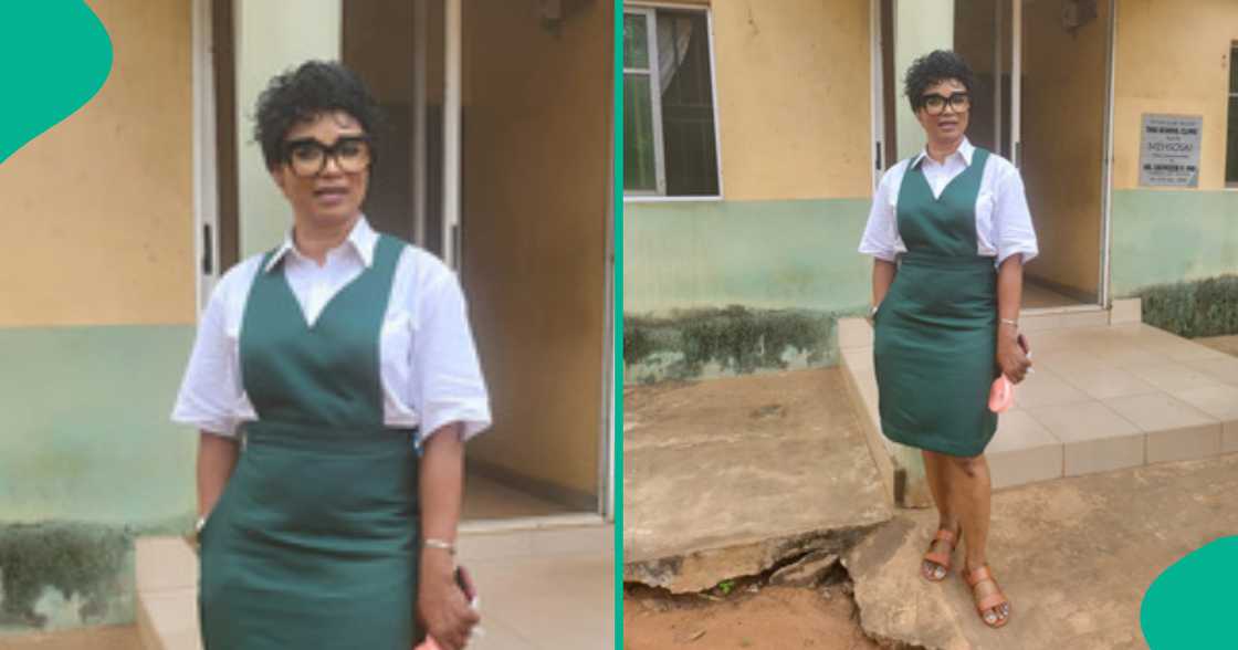Nigerians drool over pictures of mum of 4 who looks so young at 57 Nigerians drool over pictures of mum of 4 who looks so young at 57