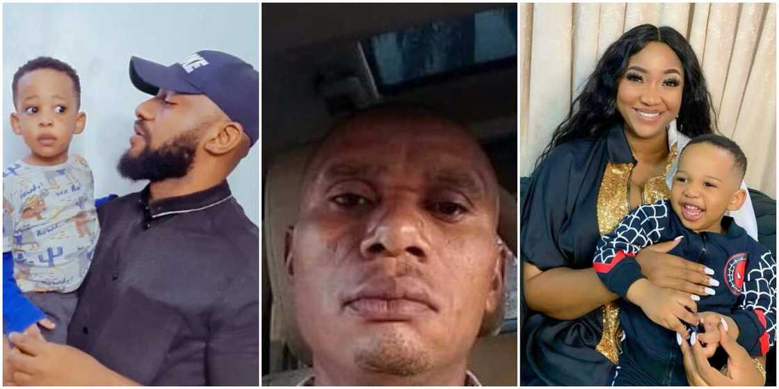 Yul Edochie and son Star Dike, Judy Austin's 1st husband Mr Obasi, Judy Edochie with son Star Dike Yul Edochie and son Star Dike, Judy Austin's 1st husband Mr Obasi, Judy Edochie with son Star Dike