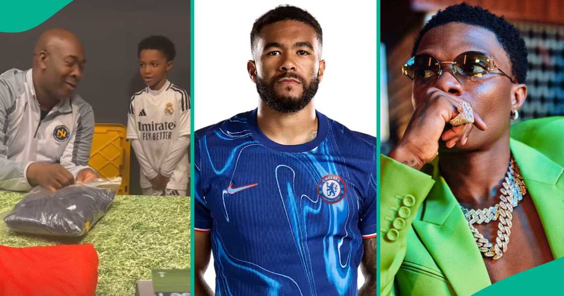Wizkid's son at football academy. Wizkid's son at football academy.