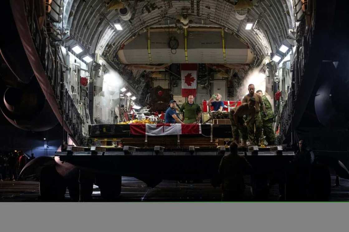 Canada sent a military plane loaded with excavation equipment and other technology to help the rescue effort Canada sent a military plane loaded with excavation equipment and other technology to help the rescue effort