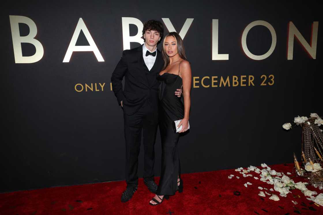 Sevryn and McKinley Richardson pose for a photo at an event in Hollywood, California Sevryn and McKinley Richardson pose for a photo at an event in Hollywood, California