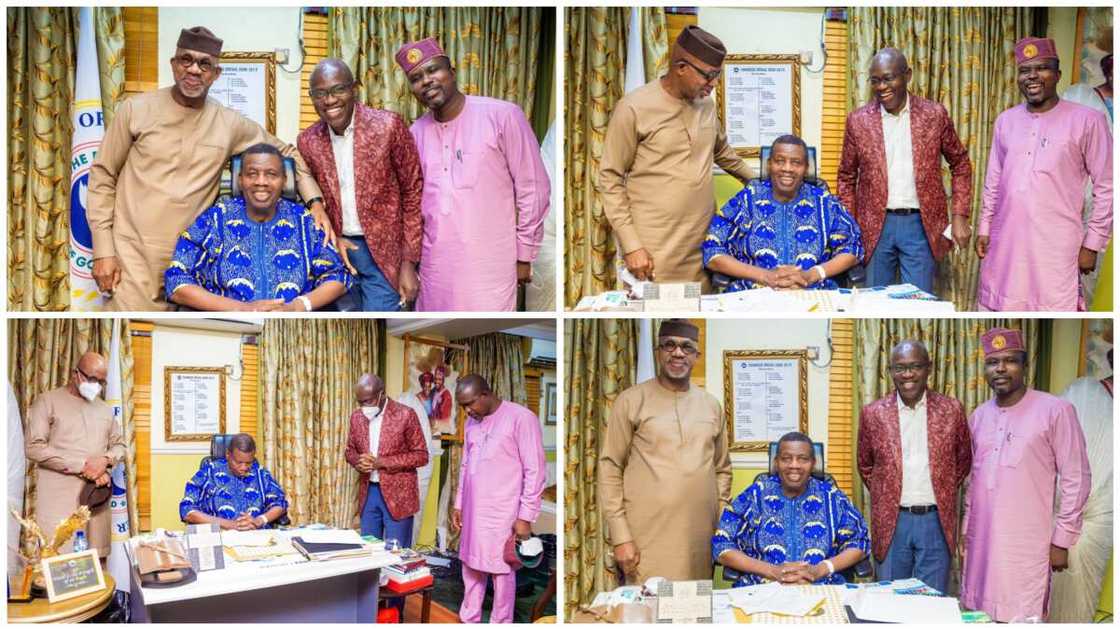 Ogun Governor felicitates with Daddy G0 as he turns 80, Photos emerge Ogun Governor felicitates with Daddy G0 as he turns 80, Photos emerge