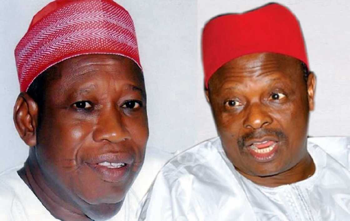 Kwankwaso ya bar hakkin sama da biliyan 50 na masu kwagilar tituna, Ganduje Kwankwaso ya bar hakkin sama da biliyan 50 na masu kwagilar tituna, Ganduje