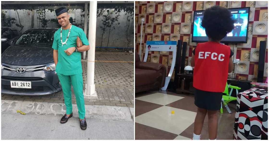 EFCC, school career day, Nigerian dad, young daughter EFCC, school career day, Nigerian dad, young daughter