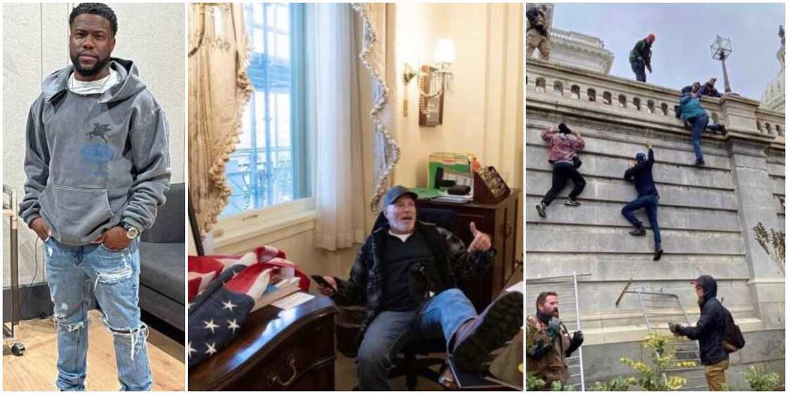 Kevin Hart reacts as Trump supporters invade Capitol building Kevin Hart reacts as Trump supporters invade Capitol building